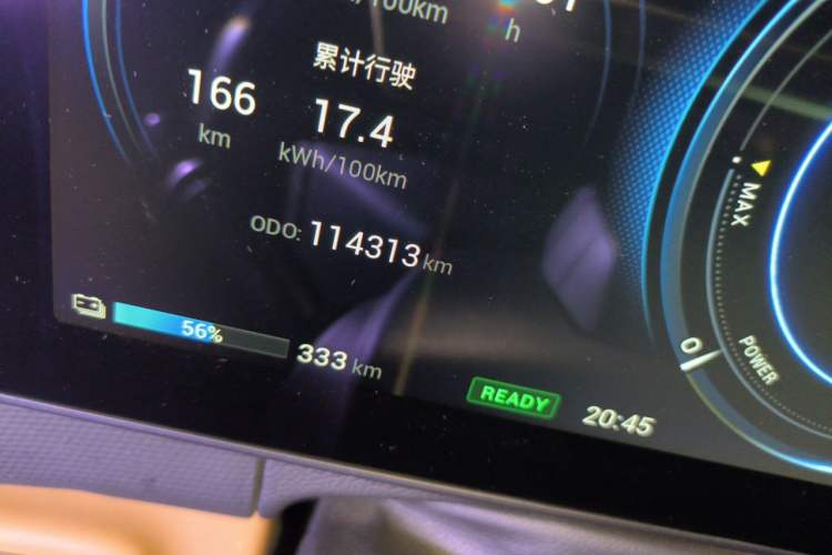 Used AION V 2020 80 Intelligent Technology Edition Odometer Close Up