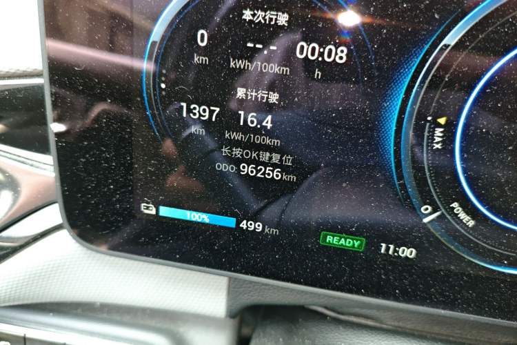 Used AION V 2020 70 Intelligent Edition Odometer Close Up