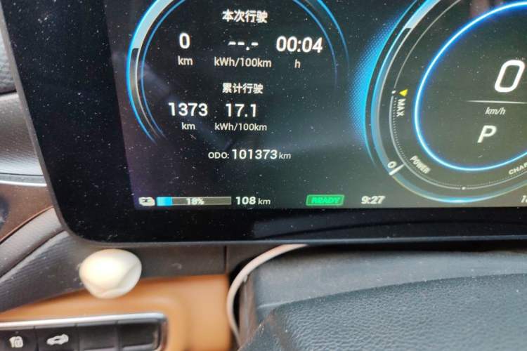 Used AION V 2020 80 Intelligent Edition Odometer Close Up