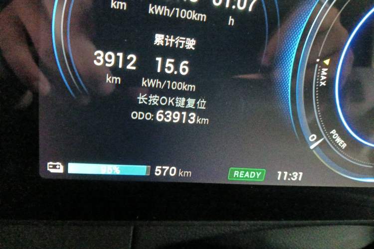Used AION V 2020 80 Intelligent Edition Odometer Close Up