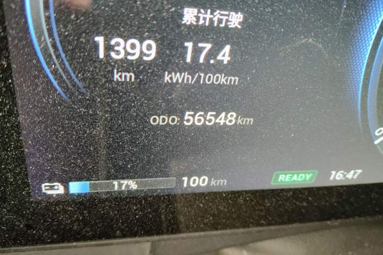 Used AION V 2020 80 Intelligent Edition Odometer Close Up