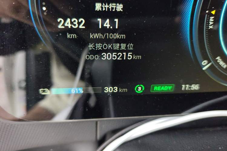 Used AION V 2020 70 Intelligent Edition Odometer Close Up