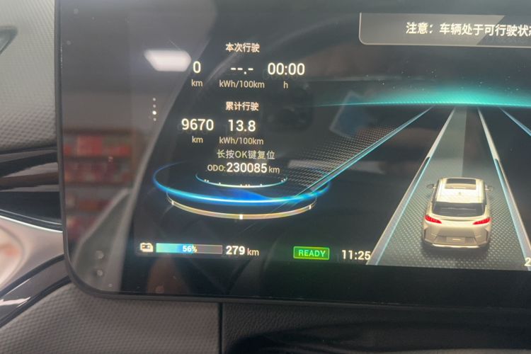 Used AION V 2020 70 Intelligent Edition Odometer Close Up