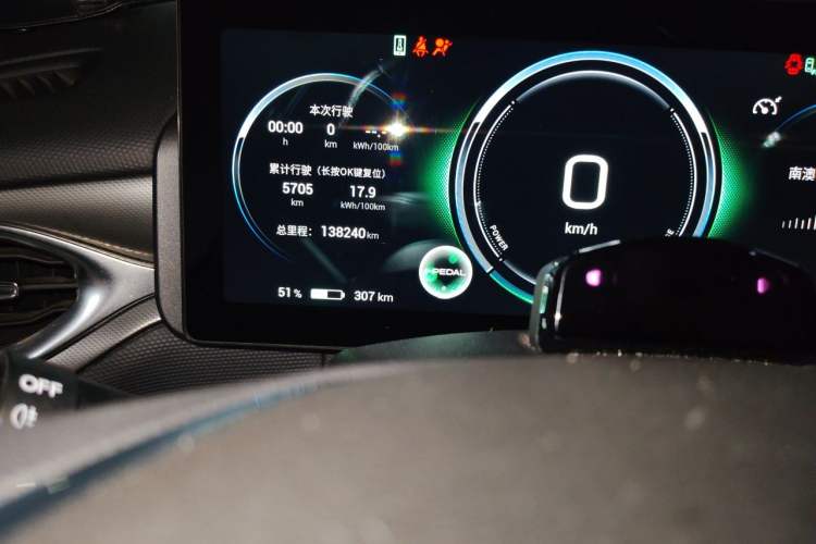 Used AION V 2021 Plus 80 Smart Technology Edition Ternary Lithium Odometer Close Up