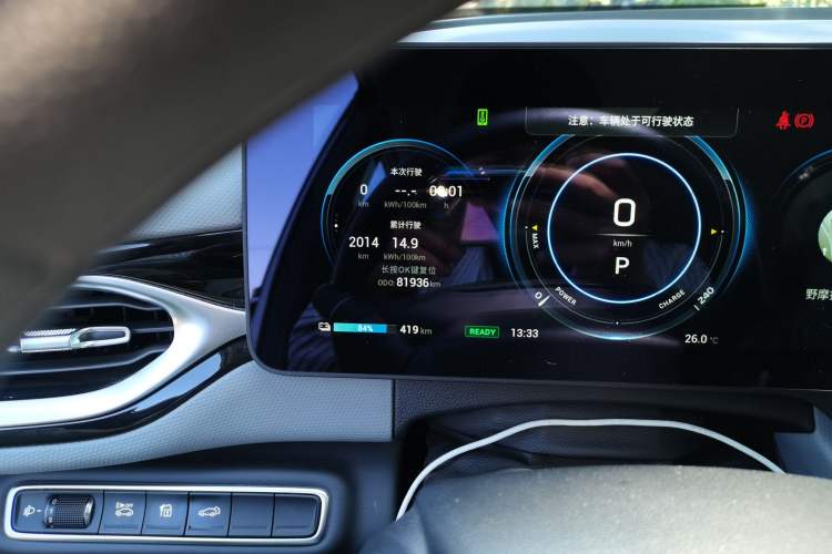 Used AION V 2021 Evolution Edition 70 Intelligent Leading Edition Odometer Close Up
