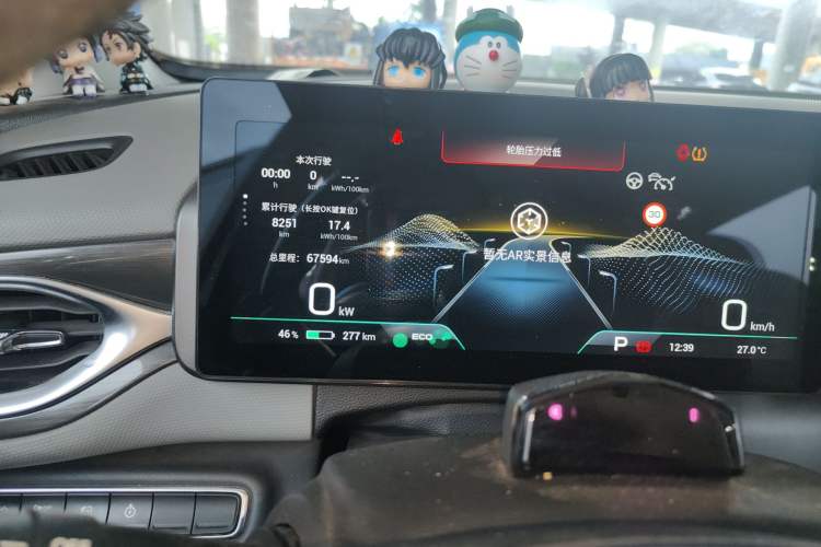 Used AION V 2021 Plus 80 Smart Technology Edition Ternary Lithium Odometer Close Up