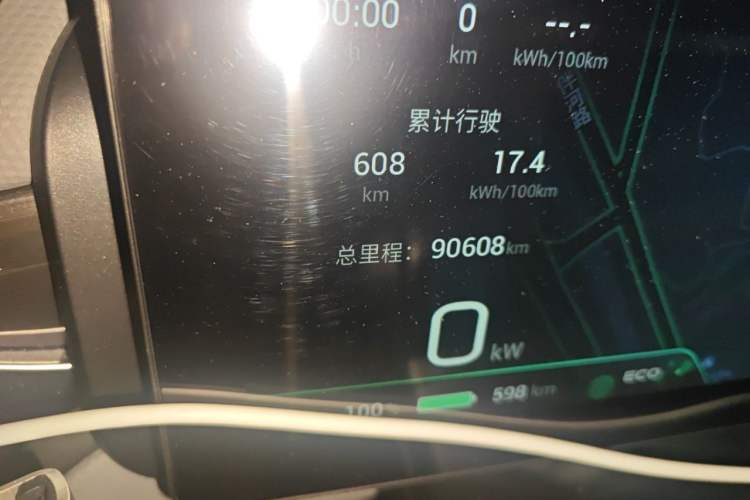 Used AION V 2021 Plus 80 Smart Edition Ternary Lithium Odometer Close Up