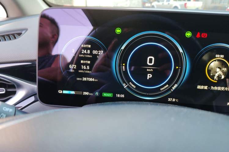 Used AION V 2021 Evolution Edition 70 Intelligent Leading Edition Odometer Close Up