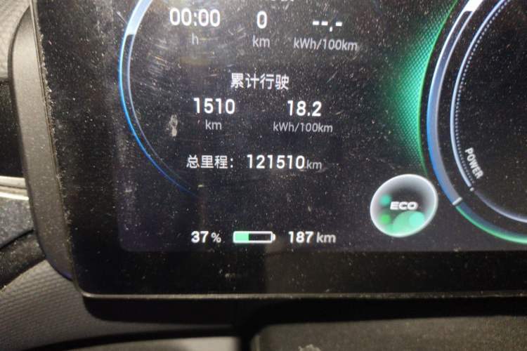 Used AION V 2021 Plus 70 Super Fast Charging Version Ternary Lithium Odometer Close Up