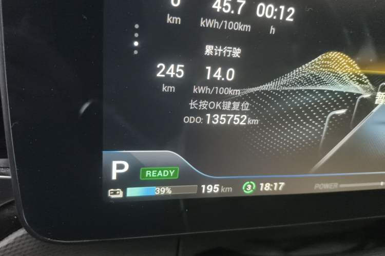Used AION V 2021 Evolution Edition 70 Intelligent Leading Edition Odometer Close Up