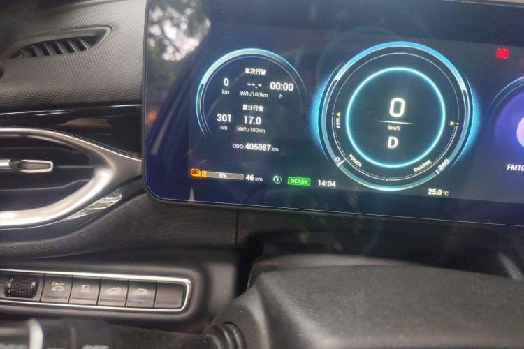 Used AION V 2021 Evolution Edition 70 Intelligent Leading Edition Odometer Close Up