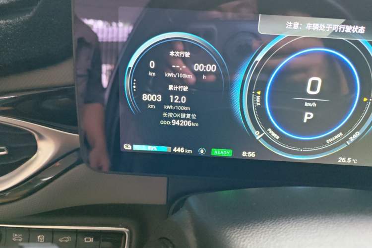Used AION V 2021 Evolution Edition 70 Intelligent Leading Edition Odometer Close Up