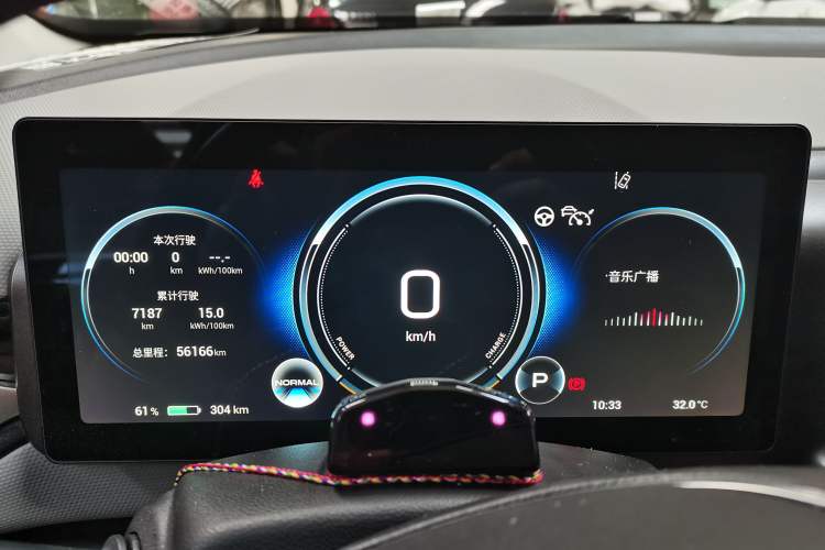 Used AION V 2022 Plus 70 Smart Technology Edition Ternary Lithium Odometer Close Up