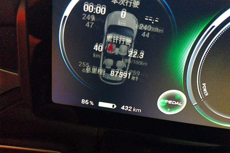 Used AION V 2022 Plus 70 Smart Technology Edition Ternary Lithium Odometer Close Up