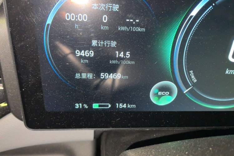 Used AION V 2022 Plus 70 Smart Edition Ternary Lithium Odometer Close Up