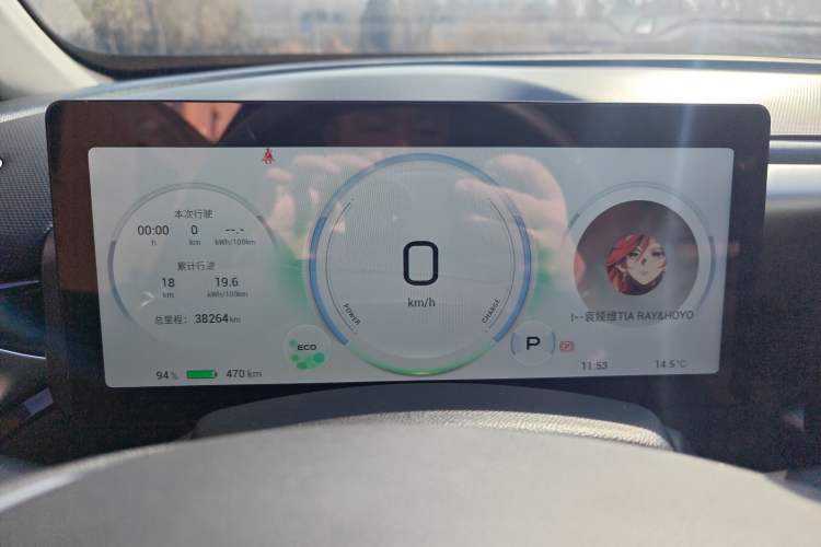 Used AION V 2022 Plus 70 Smart Edition Ternary Lithium Odometer Close Up