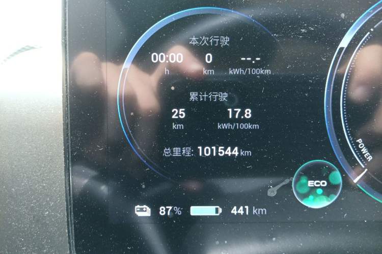 Used AION V 2023 Plus 70 Super Fast Charging Version Ternary Lithium Odometer Close Up
