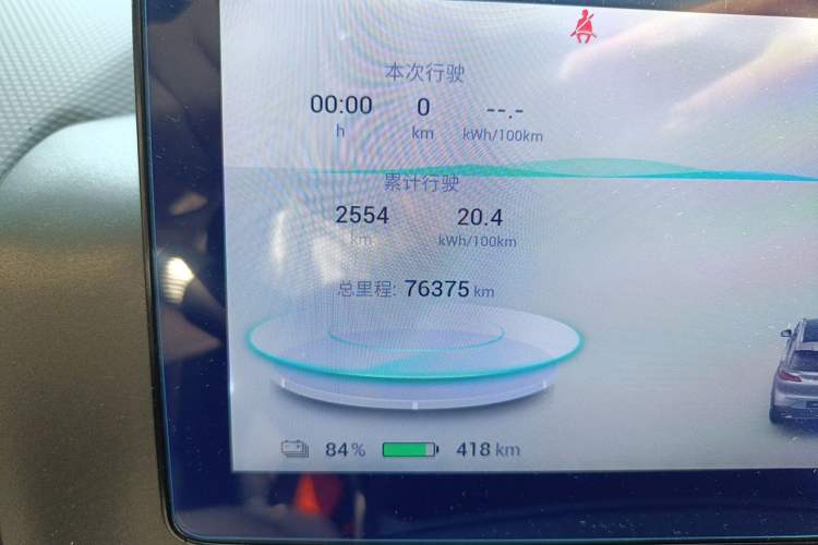 Used AION V 2023 Plus 70 Smart Enjoyment Seven-Seater Edition Ternary Lithium Odometer Close Up