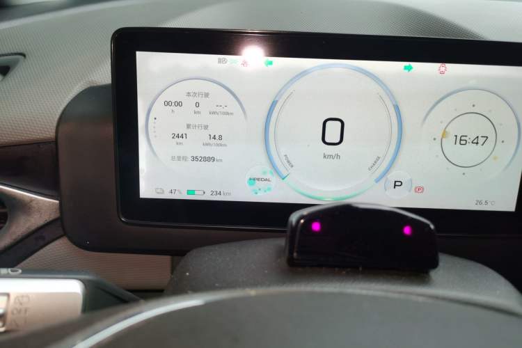 Used AION V 2023 Plus 70 Smart Enjoyment Seven-Seater Edition Ternary Lithium Odometer Close Up