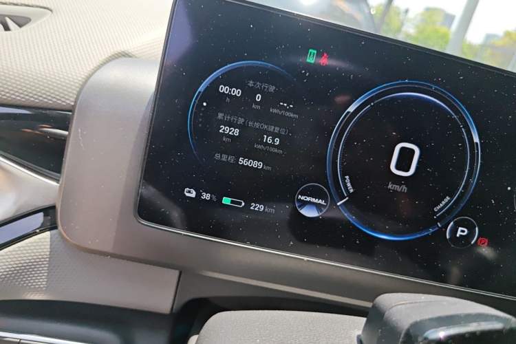 Used AION V 2023 Plus 80 Smart Technology Edition Ternary Lithium Odometer Close Up