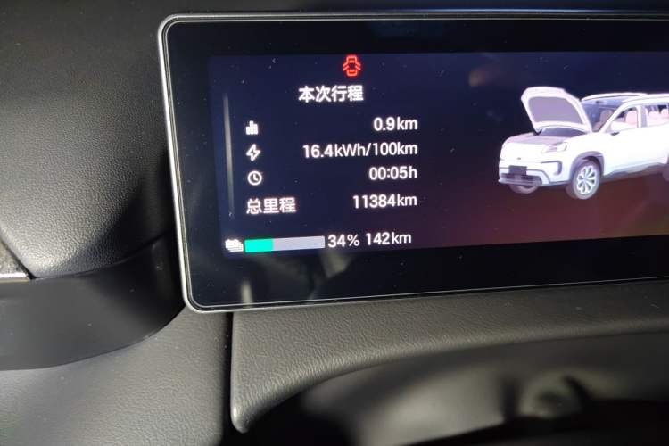 Used AION V 2024 Aion Tyrannosaurus 520 Smart Luxury Edition Odometer Close Up