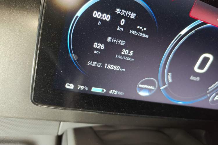 Used AION V 2024 Plus 80 Tech Edition Ternary Lithium Odometer Close Up
