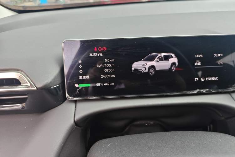 Used AION V 2024 Aion Tyrannosaurus 650 Smart Premium Edition Odometer Close Up