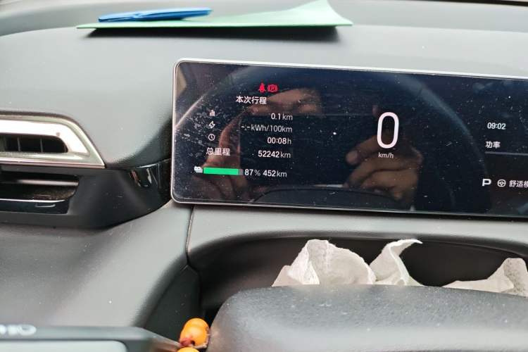 Used AION V 2024 Aion Tyrannosaurus 520 Smart Enjoy Edition Odometer Close Up