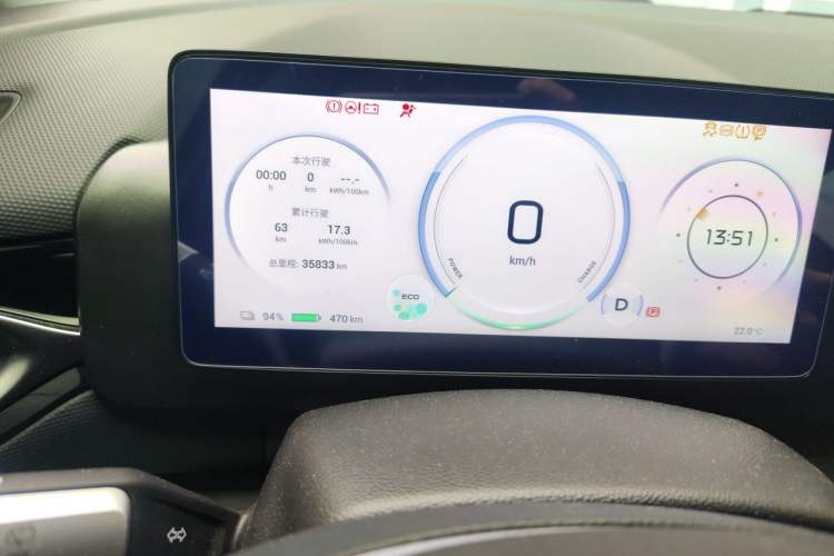 Used AION V 2024 Plus 70 Star Edition Ternary Lithium Odometer Close Up
