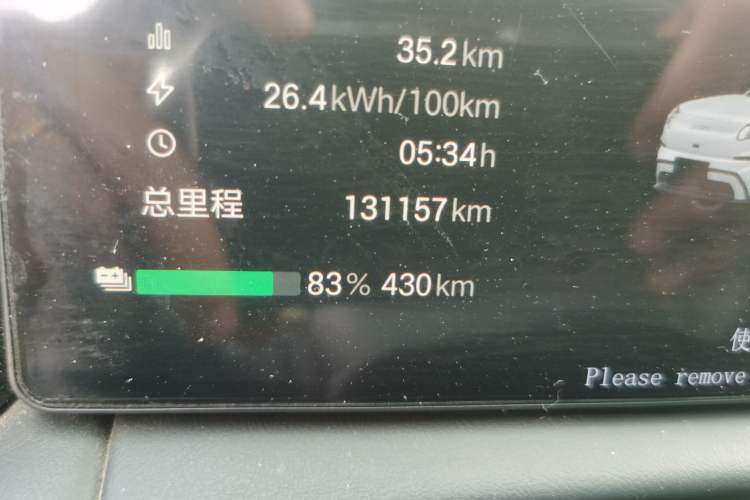 Used AION V 2024 Aion Tyrannosaurus 520 Smart Luxury Edition Odometer Close Up