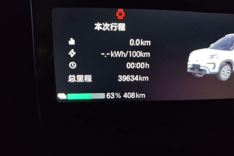 Used AION V 2024 Aion Tyrannosaurus 650 Smart Luxury Edition Odometer Close Up