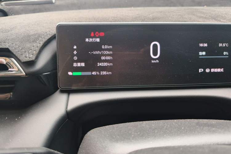 Used AION V 2024 Aion Tyrannosaurus 520 Smart Enjoy Edition Odometer Close Up