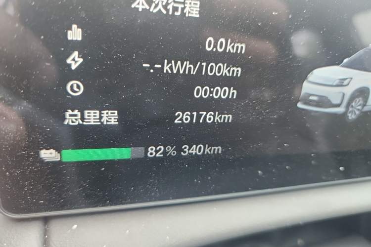 Used AION V 2026 Model Aion Tyrannosaurus Family Edition 520 Zhi Hao Edition Odometer Close Up