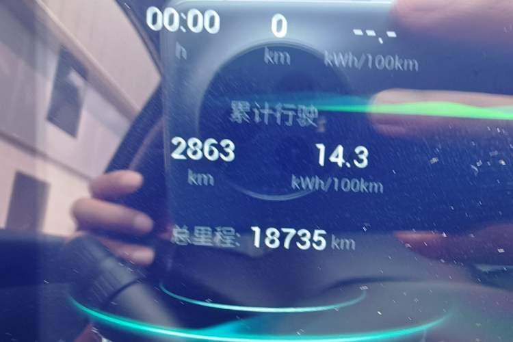Used AION Y 2021 70 Intelligent Dynamic Edition Odometer Close Up