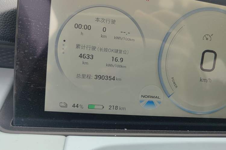 Used AION Y 2021 70 Tech Vitality Edition Odometer Close Up