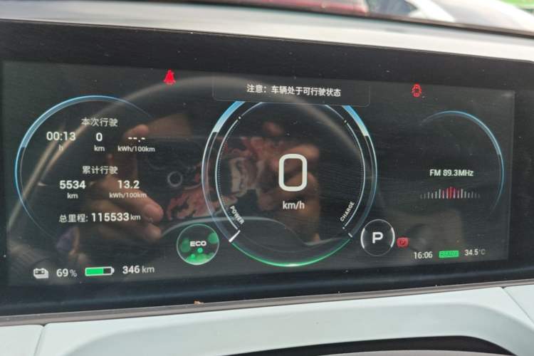 Used AION Y 2021 70 Enjoy Edition Instrument Cluster