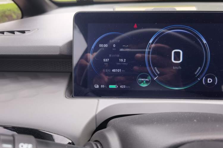 Used AION Y 2021 70 Intelligent Dynamic Edition Odometer Close Up