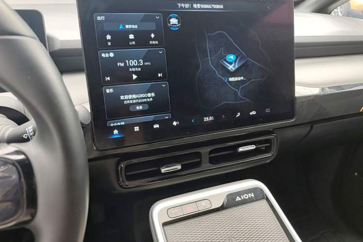 Used AION Y 2021 70 Intelligent Dynamic Edition Audio And AC Panel