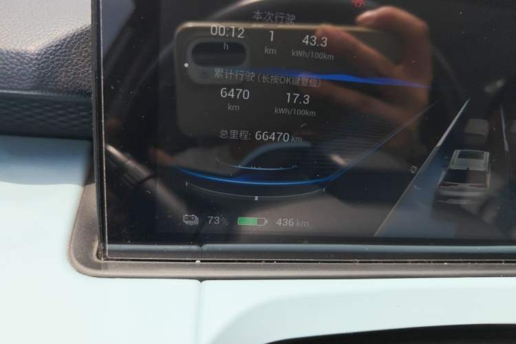 Used AION Y 2021 80 Enjoyment Tech Edition Odometer Close Up