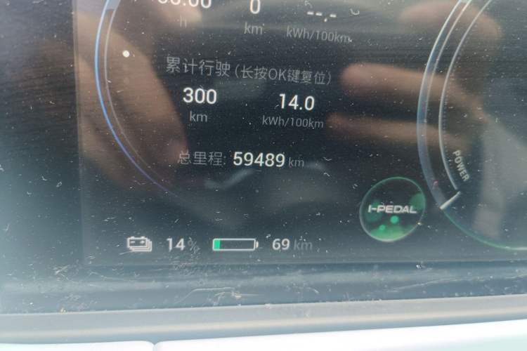 Used AION Y 2021 70 Intelligent Edition Odometer Close Up