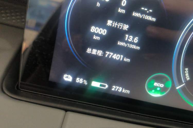 Used AION Y 2021 70 Intelligent Dynamic Edition Odometer Close Up