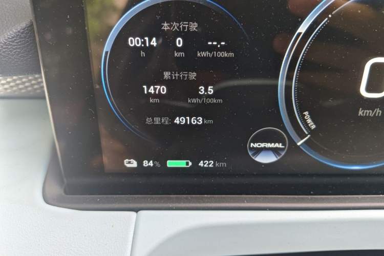 Used AION Y 2021 70 Intelligent Dynamic Edition Odometer Close Up