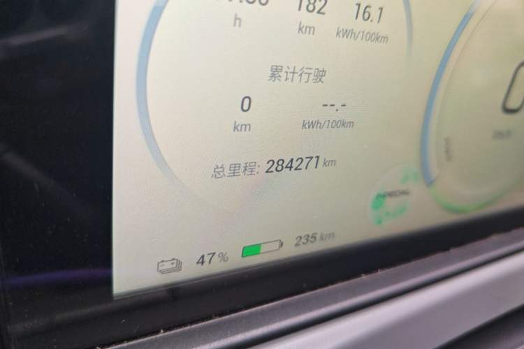 Used AION Y 2021 70 Enjoy Vitality Edition Odometer Close Up
