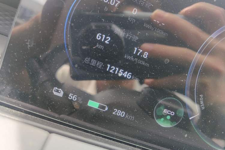 Used AION Y 2021 70 Intelligent Dynamic Edition Odometer Close Up