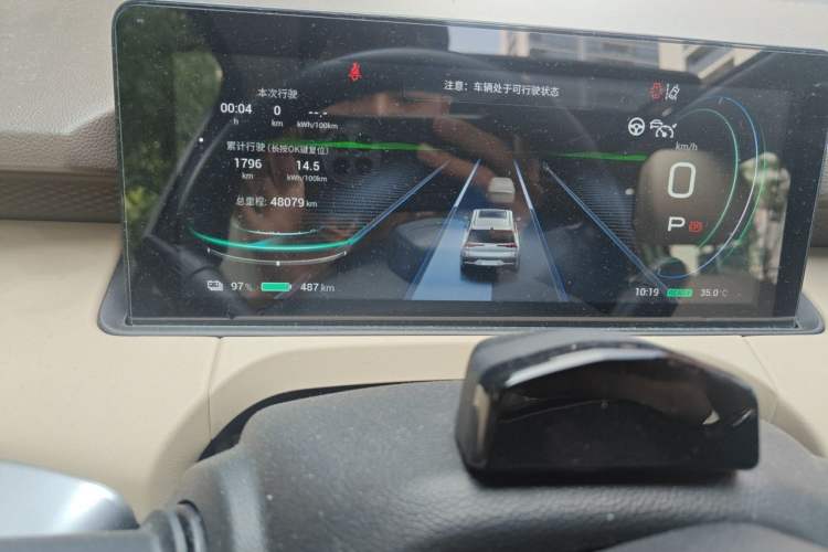 Used AION Y 2021 70 Tech Vitality Edition Odometer Close Up