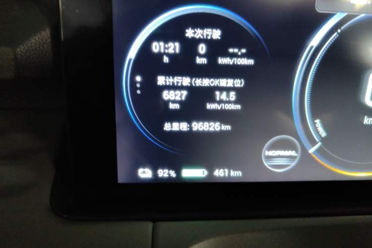 Used AION Y 2021 70 Intelligent Edition Odometer Close Up