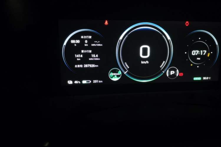 Used AION Y 2021 70 Intelligent Edition Odometer Close Up