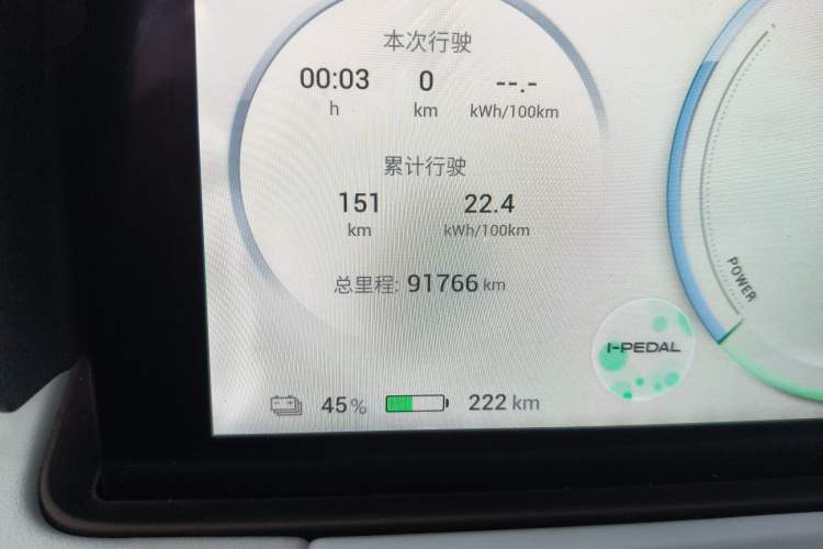 Used AION Y 2021 70 Intelligent Edition Odometer Close Up