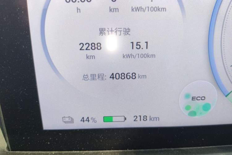Used AION Y 2022 70 Intelligent Edition Lithium Iron Phosphate Odometer Close Up
