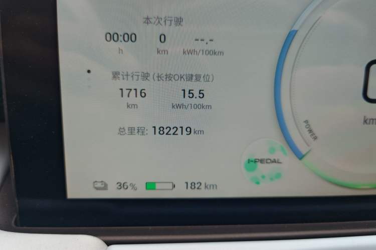 Used AION Y 2022 Plus 70 Smart Edition Odometer Close Up
